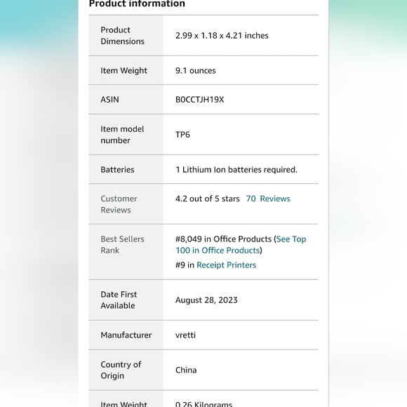 Portable Pocket Thermal Printer - Picture 9 of 9